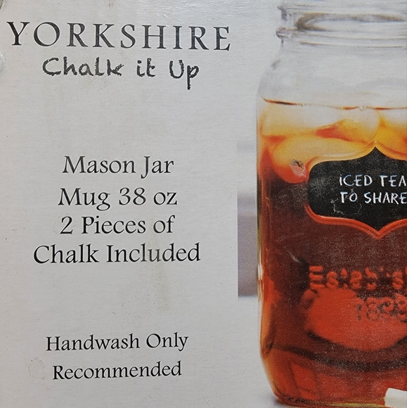 yorkshire Dining Yorkshire Chalk It Up Mason Jar Poshmark